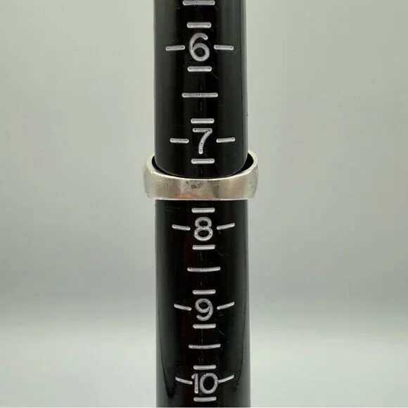 Silver Textured Ring Size 7.5 - Picture 9 of 13